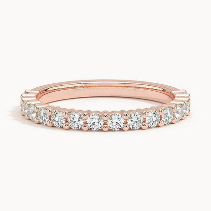 0.45CTW Lab Grown Diamond Half Eternity Wedding Band