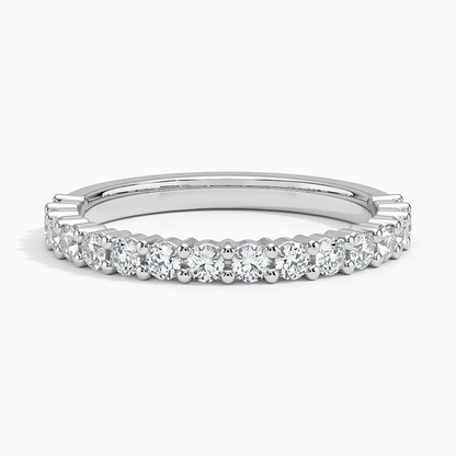 0.45CTW Lab Grown Diamond Half Eternity Wedding Band