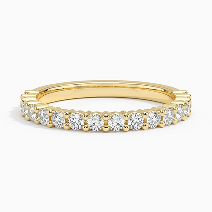 0.45CTW Lab Grown Diamond Half Eternity Wedding Band