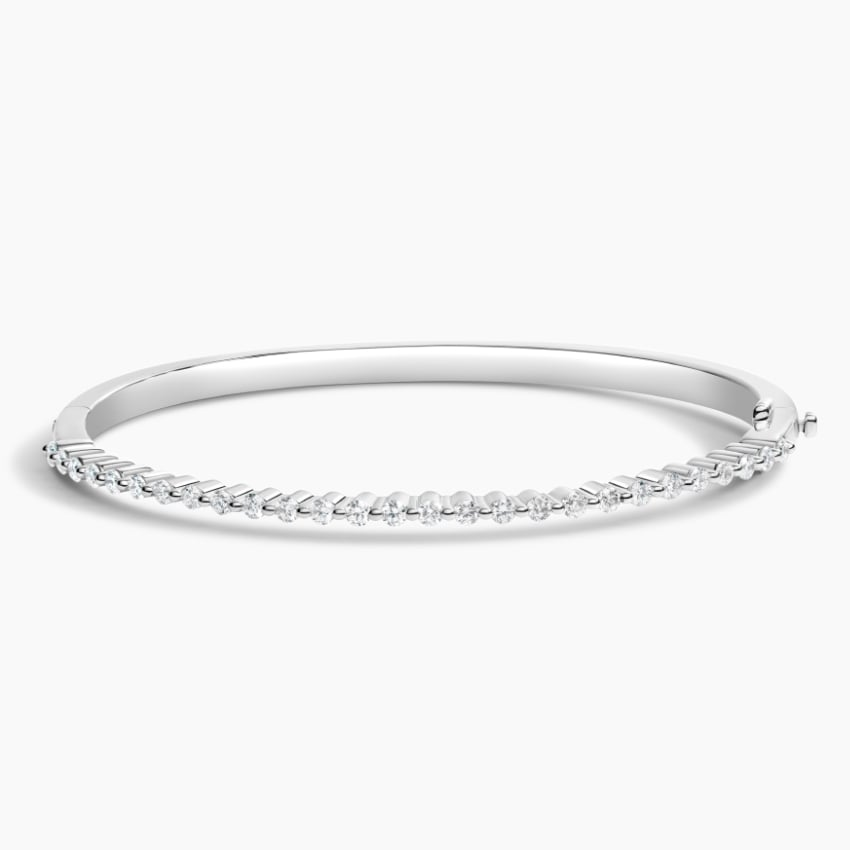 3/4CTW 6.5 inch Lab Grown Diamond Bangle Bracelet