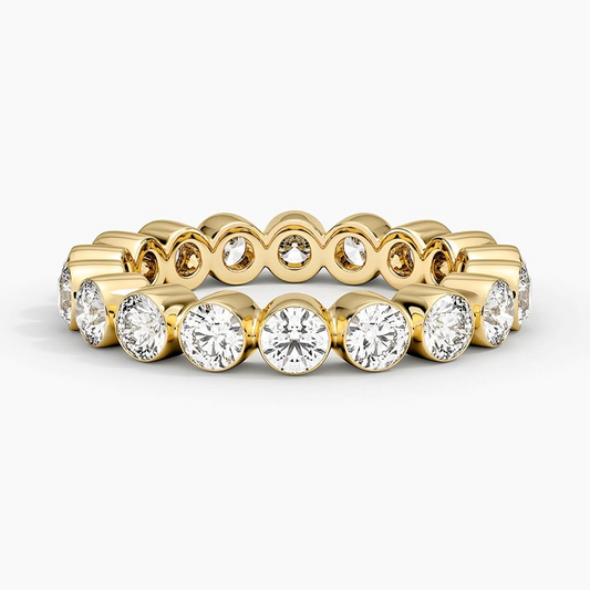 2.02CTW Lab Grown Diamond Full Bazel Set Wedding Band