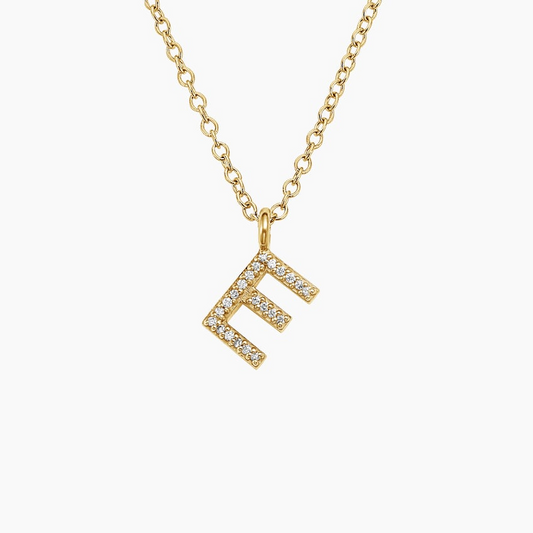 Lab Grown Diamond Initial Letter Custom Pendant