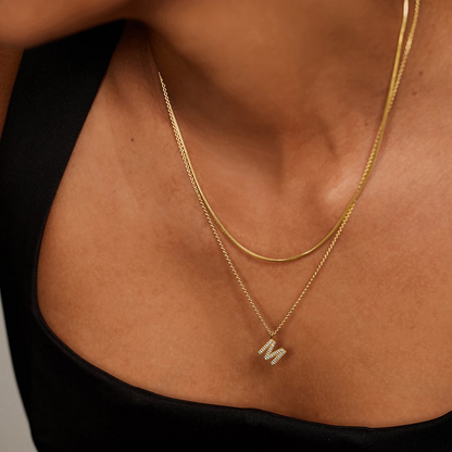 Lab Grown Diamond Initial Letter Custom Pendant