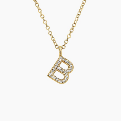 Lab Grown Diamond Initial Letter Custom Pendant