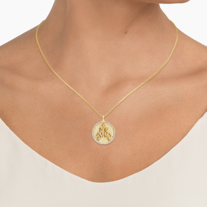 Lab Grown Diamond Customized Round Pendant
