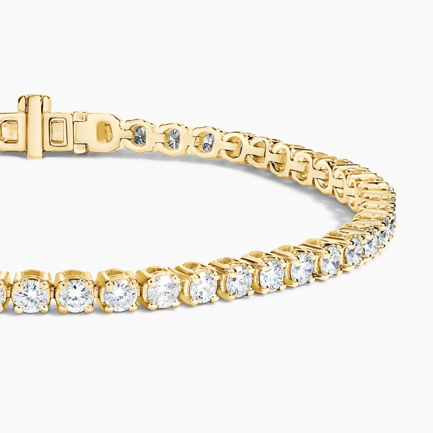 3CTW 7 inch Round Cut Lab Grown Diamond Line Tennis Bracelet