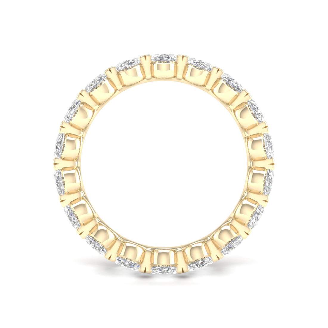 5 CTW Oval Eternity Lab Grown Diamond Wedding Band