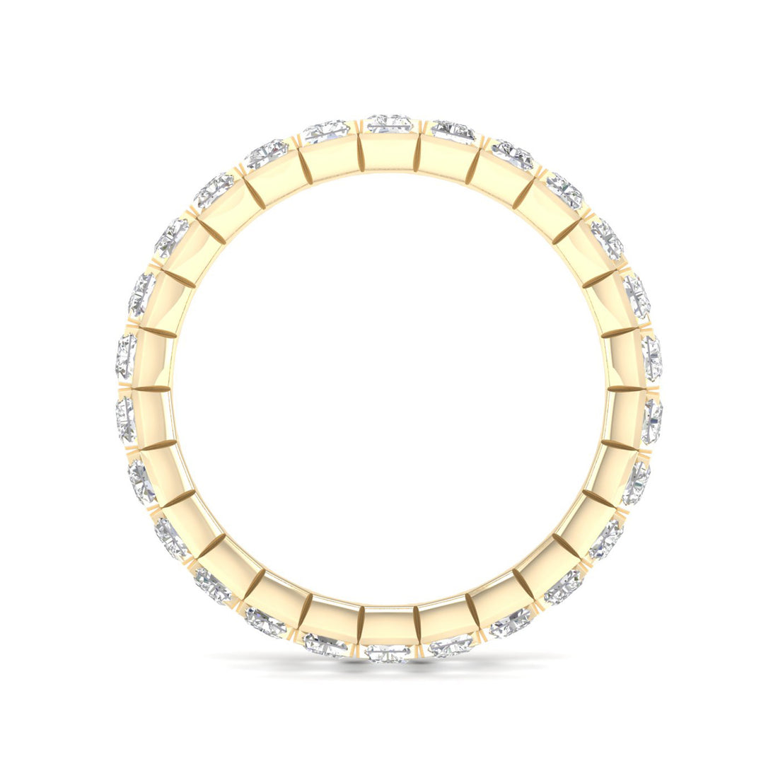 3 CTW Emerald Diamond Eternity Lab Grown Diamond Wedding Band