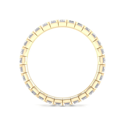 2 CTW Emerald Eternity Lab Grown Diamond Wedding Band