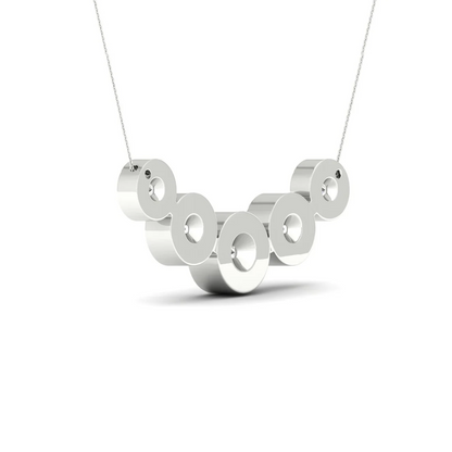 1 CTW Lab Grown Diamond 5 Stone Pendant