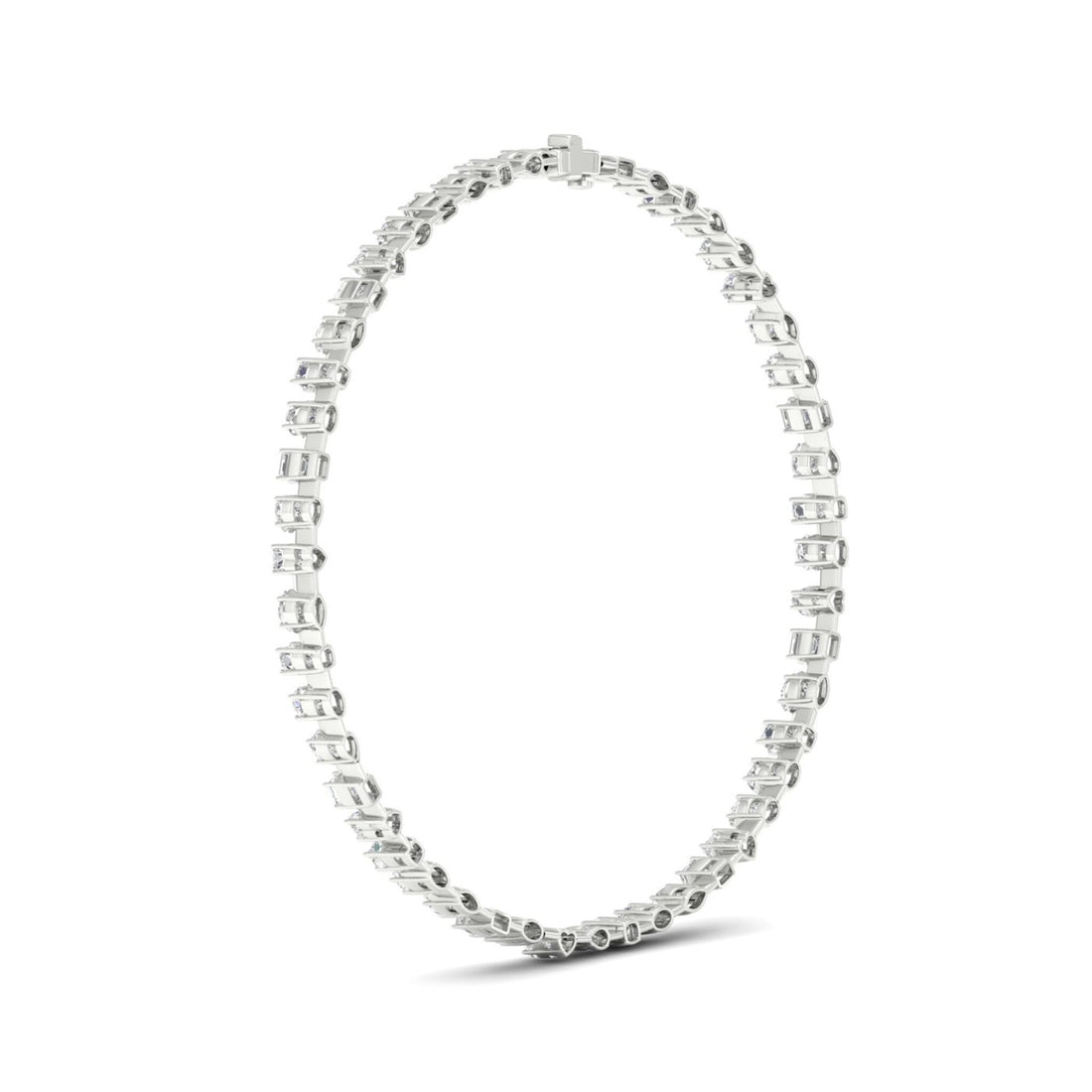 15.33CTW Multi Shape Lab Grown Diamond Chain Necklace