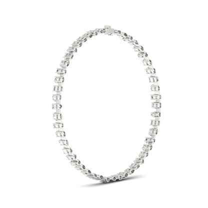 15.33CTW Multi Shape Lab Grown Diamond Chain Necklace