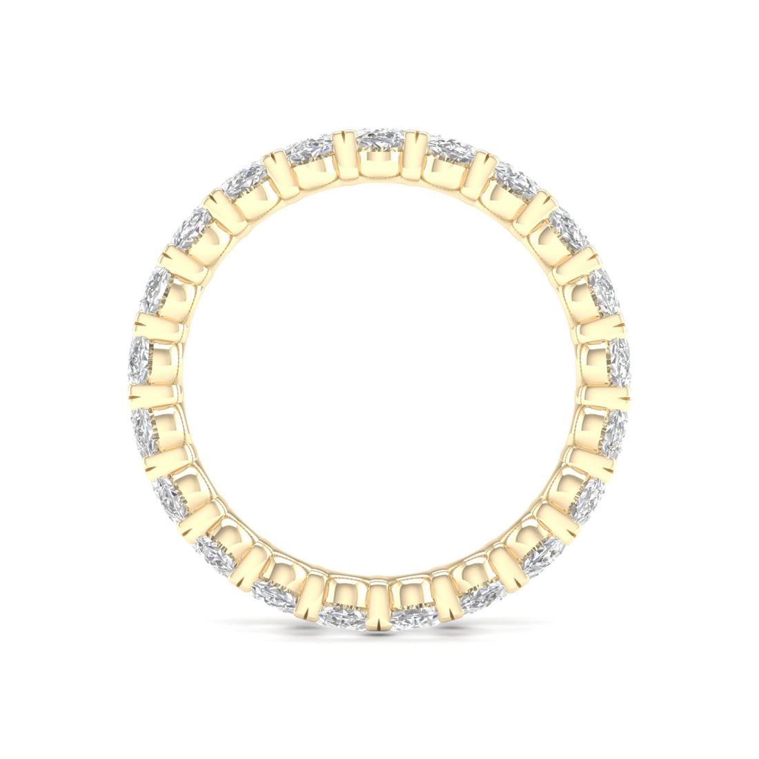 3 CTW Oval Diamond Eternity Lab Grown Diamond Wedding Band