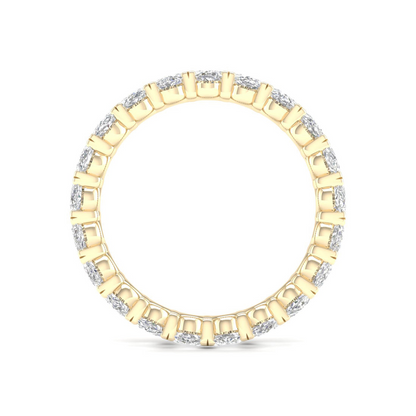 3 CTW Oval Diamond Eternity Lab Grown Diamond Wedding Band