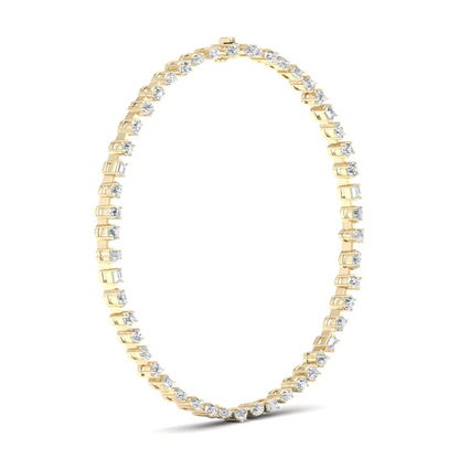 15.33CTW Multi Shape Lab Grown Diamond Chain Necklace