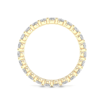 2 CTW Oval Diamond Eternity Lab Grown Diamond Wedding Band