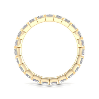 4 CTW Emerald Eternity Lab Grown Diamond Wedding Band