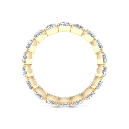 4 CTW Cushion Eternity Lab Grown Diamond Wedding Band