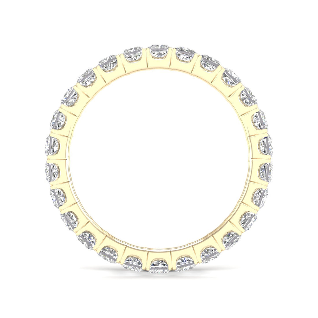 2 CTW Princess Eternity Lab Grown Diamond Wedding Band