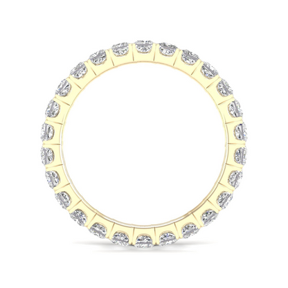 2 CTW Princess Eternity Lab Grown Diamond Wedding Band