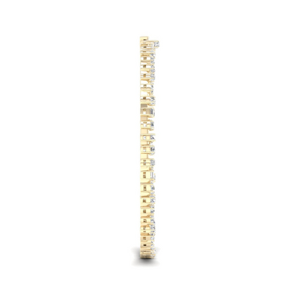 15.33CTW Multi Shape Lab Grown Diamond Chain Necklace