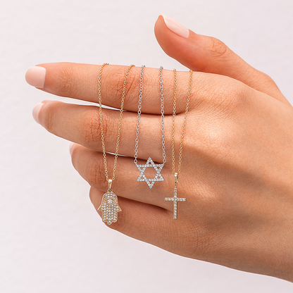 1/5 CTW Lab Grown Diamond Star of David Pendant