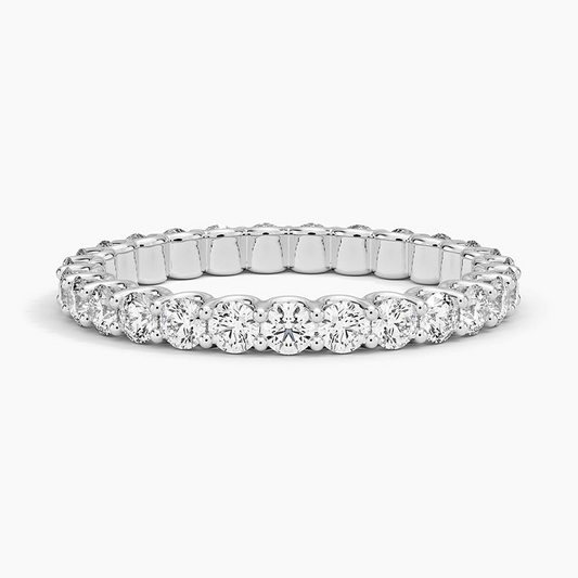 18k Solid Yellow Gold Lab Grown Diamond Stacking Wedding Band