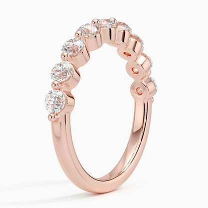 0.75CTW Lab Grown Diamond Shared Prong Wedding Band