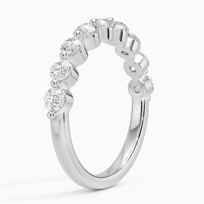 0.75CTW Lab Grown Diamond Shared Prong Wedding Band