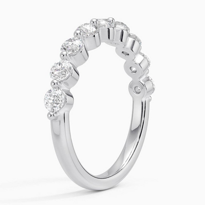 0.75CTW Lab Grown Diamond Shared Prong Wedding Band