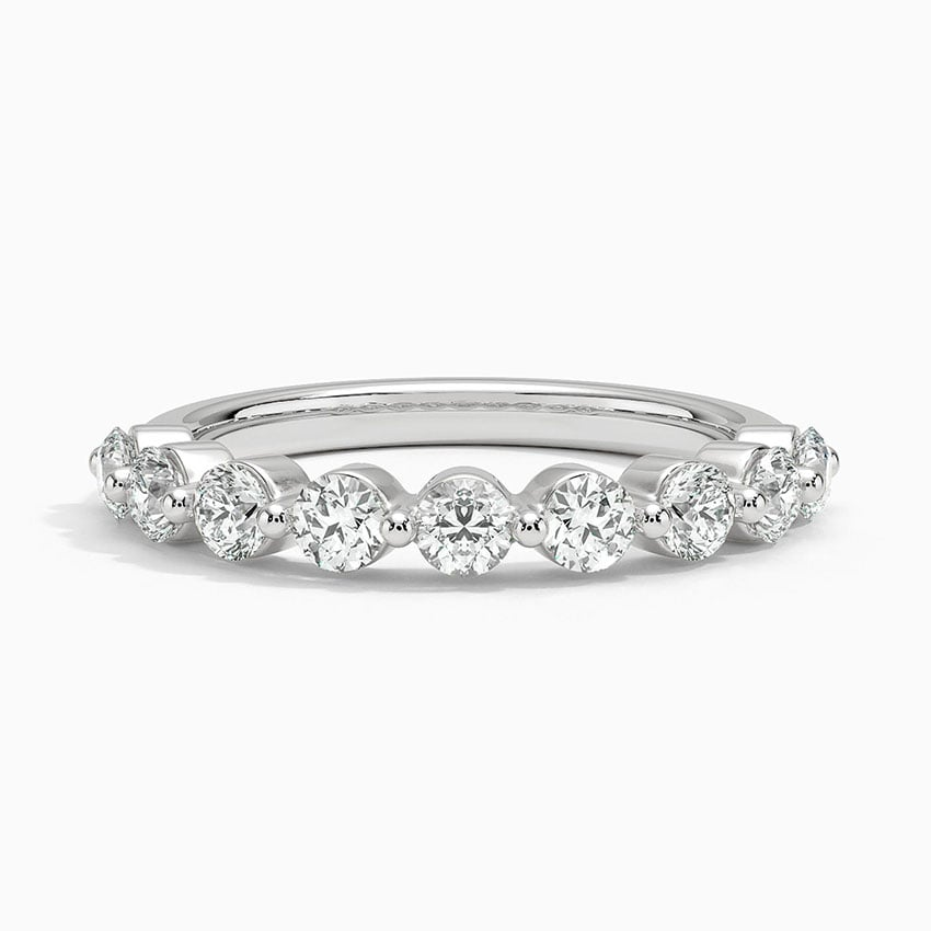0.75CTW Lab Grown Diamond Shared Prong Wedding Band