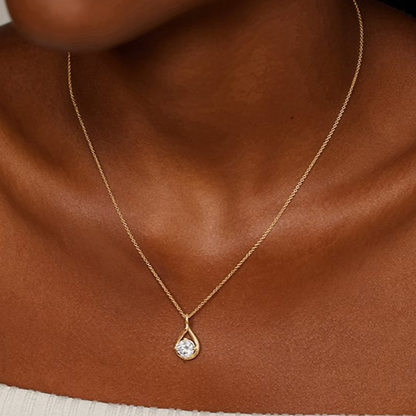 1/2 CTW Lab Grown Diamond Twist Pendant