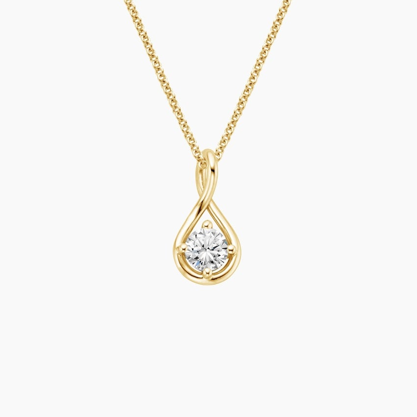 1/2 CTW Lab Grown Diamond Twist Pendant