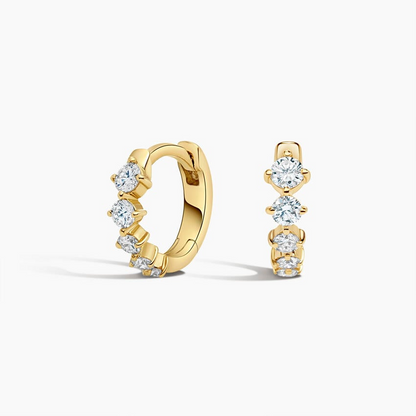 1/4 CTW Lab Grown Diamond Huggie Hoop Earrings