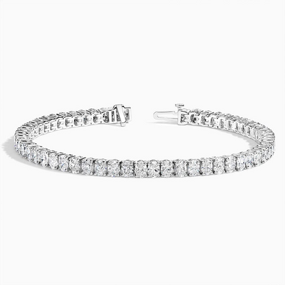 8CTW 7 inch Oval Lab Grown Diamond Tennis Bracelet