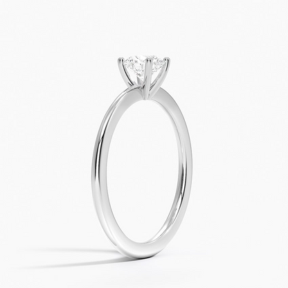 1/2Ct Round Lab Grown Diamond Gold Solitaire Ring