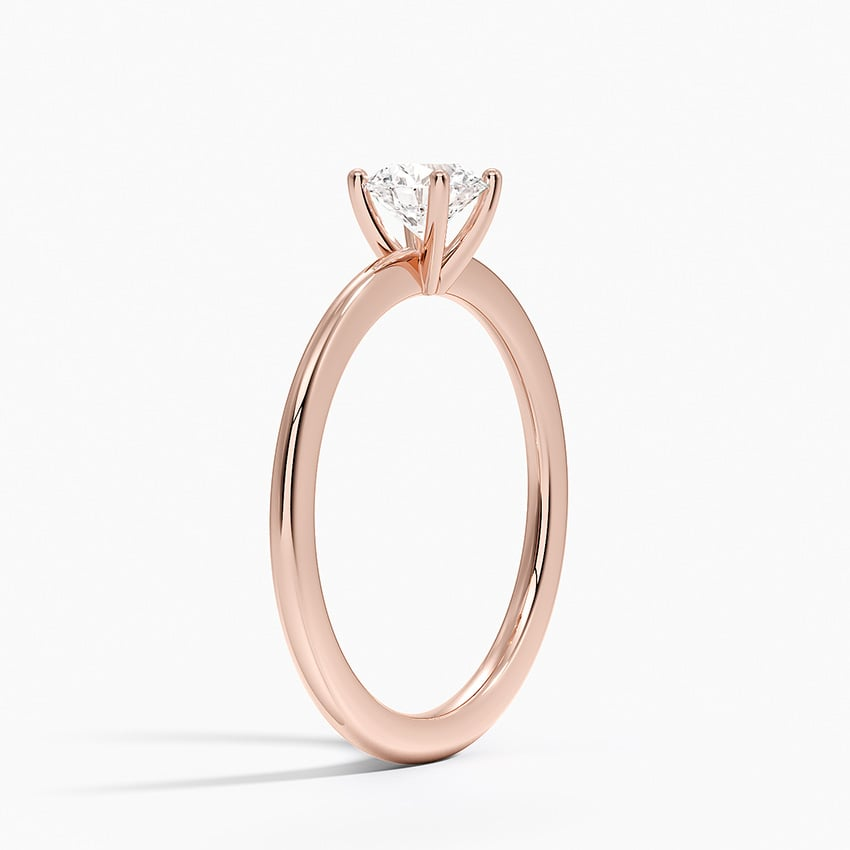 1/2Ct Round Lab Grown Diamond Gold Solitaire Ring