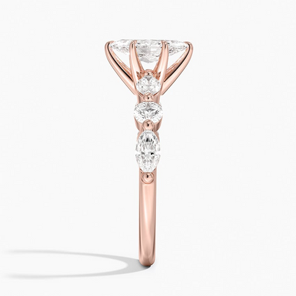 3/4 Marquise Lab Grown Diamond Gold Engagement Ring
