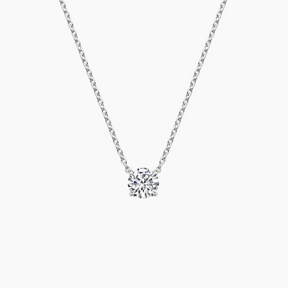 1/2 CTW Lab Grown Diamond Claw Prong Pendant