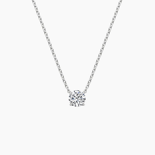 1/2 CTW Lab Grown Diamond Claw Prong Pendant
