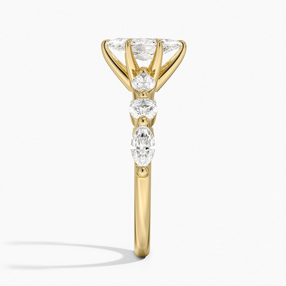 3/4 Marquise Lab Grown Diamond Gold Engagement Ring