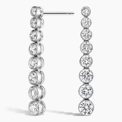 1.50 CTW Lab Grown Diamond Tennis Drop Earrings