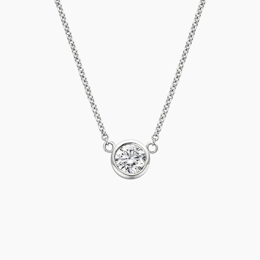 1/2 CTW Lab Grown Diamond Brilliant Bezel Pendant