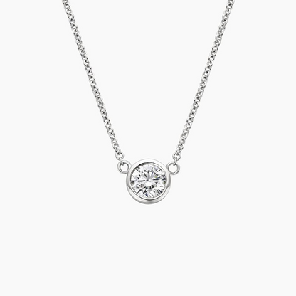 1/2 CTW Lab Grown Diamond Brilliant Bezel Pendant