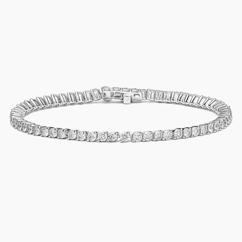2.50CTW 6.5 inch Round Cut Lab Grown Diamond Tennis Bracelet