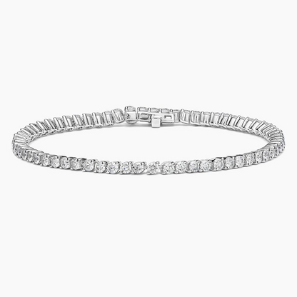 2.50CTW 6.5 inch Round Cut Lab Grown Diamond Tennis Bracelet