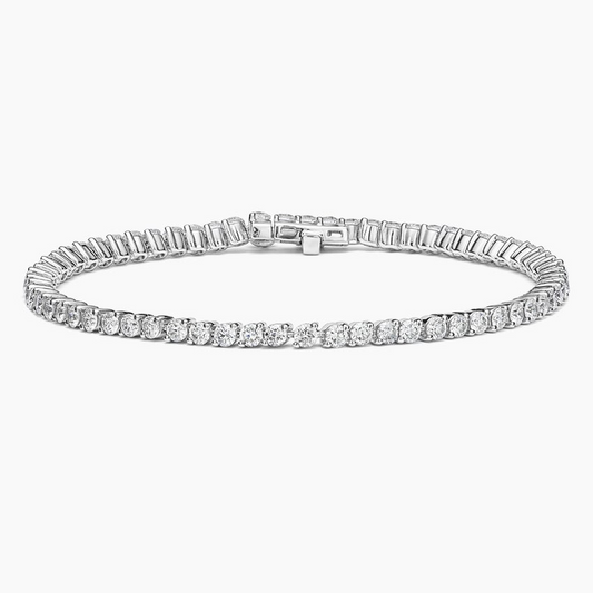 2.50CTW 6.5 inch Round Cut Lab Grown Diamond Tennis Bracelet
