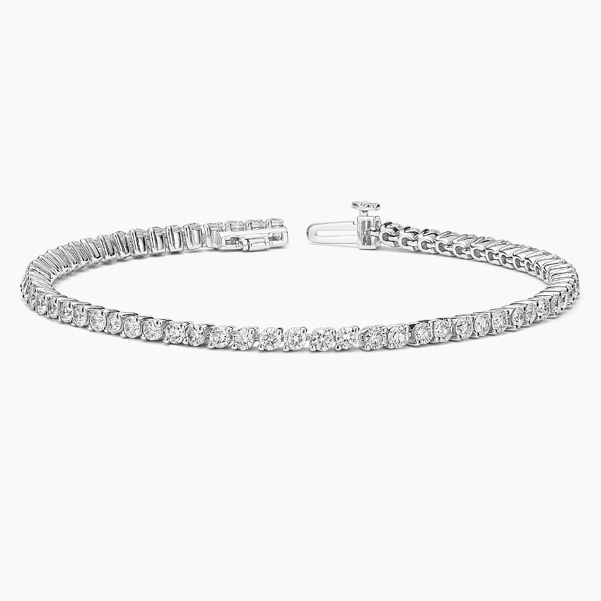 2.50CTW 6.5 inch Round Cut Lab Grown Diamond Tennis Bracelet