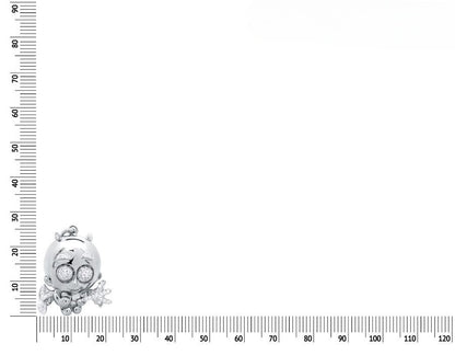 10K Gold Lab Grown Diamond Naughty Cupid Angel Pendant
