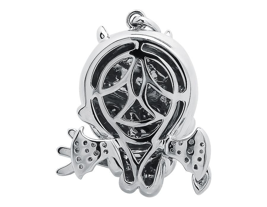 10K Gold Lab Grown Diamond Naughty Cupid Angel Pendant